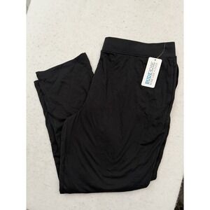 NWT Dude Robe 2XL/3XL Lounge Pants Black Sweatpants Terry Cloth Loungewear